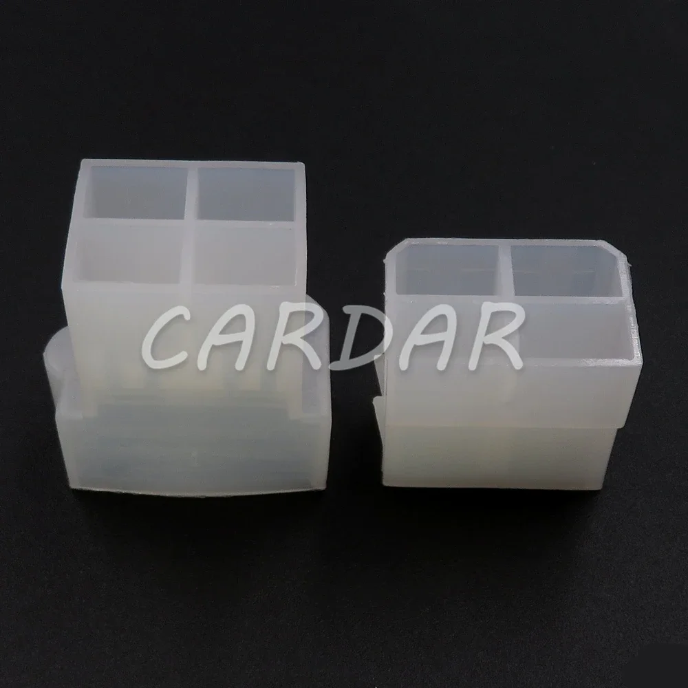 1 Set 4 Pin 6.3 Series White Auto Connector High Current Oxygen Sensor Wiring Socket AC Assembly Female Male Adapter 180900 - Detail 1