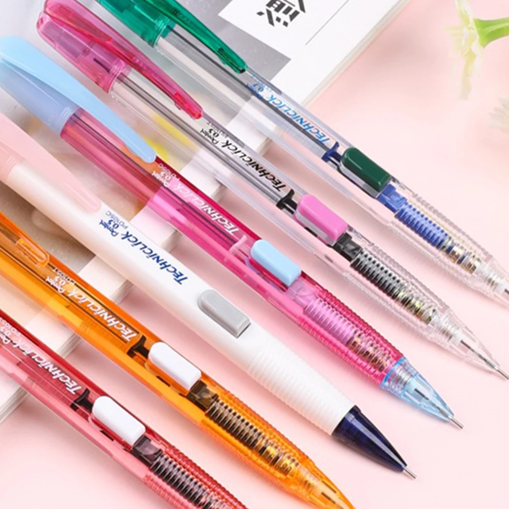 Japan Pentel Mechanical Pencil Set PD105T Side Press Type Activity Pencil 0.5mm/0.7mm Student Drawing School Stationery