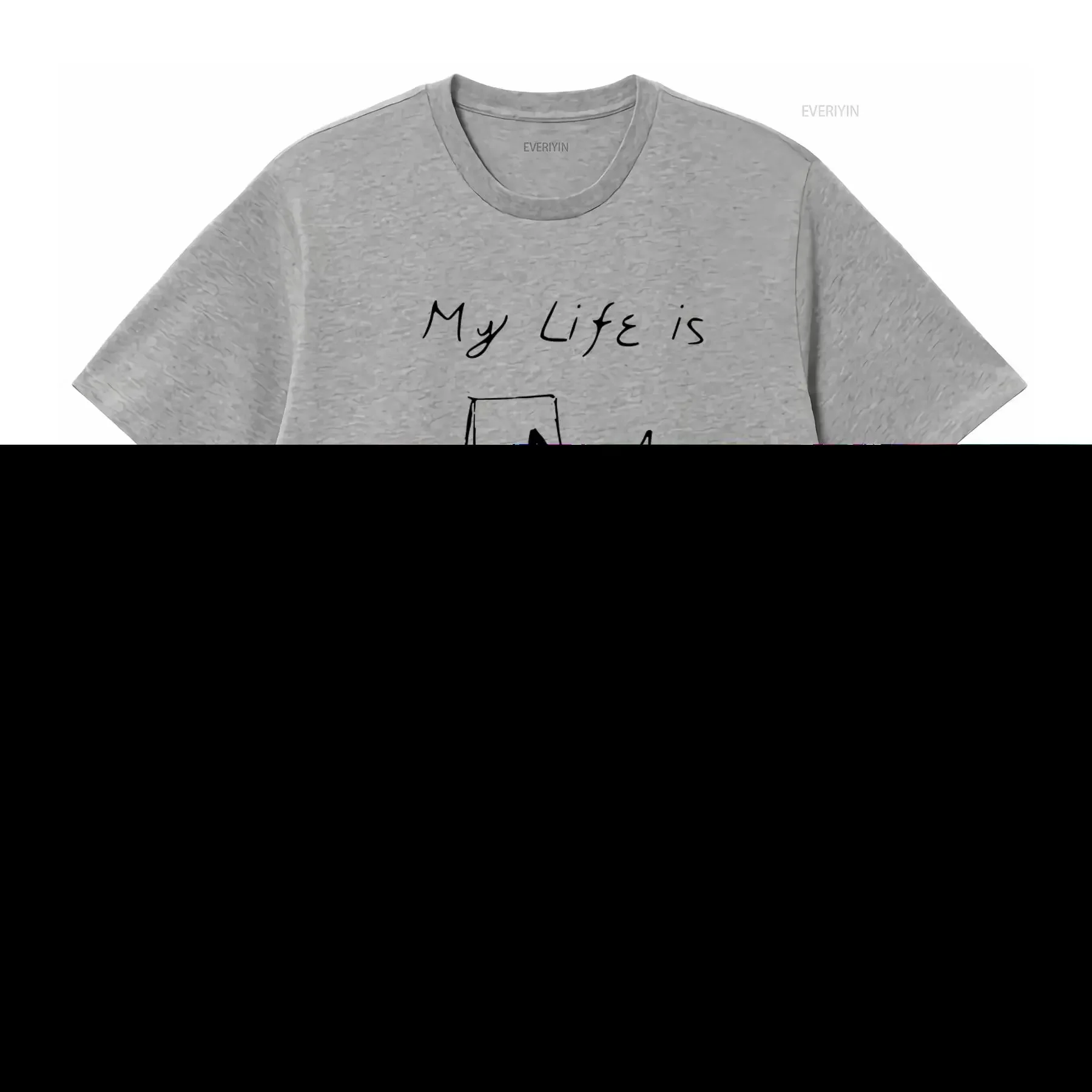 My Life is Kafkaesque Franz Kafka Inspired T shirt for Unique Art Print Comfortable Cotton vintage Washed Versatile Stretched view 3