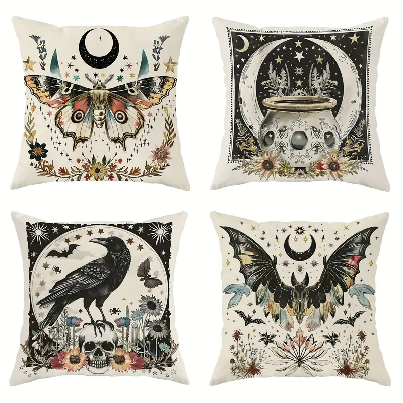 Mystical Night - inspired Fantasy PillowcasesLiving room sofa cushion cover, soft and comfortable, bedroom room decoration