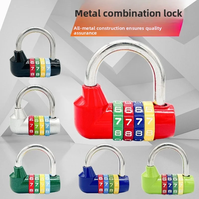 1pcs High grade Security Padlock 4 Dial Digit Letter Combination Travel Security Code Lock Diary Password Padlock