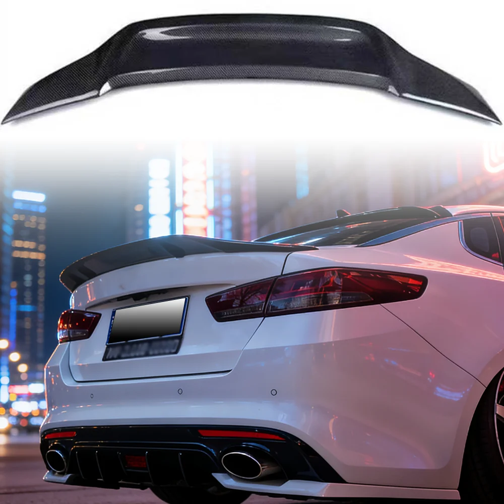 Suitable for 16-18 Kia K5 sedan spoiler, fender, rear tailgate, external components, rear spoiler ABS material, R model 5