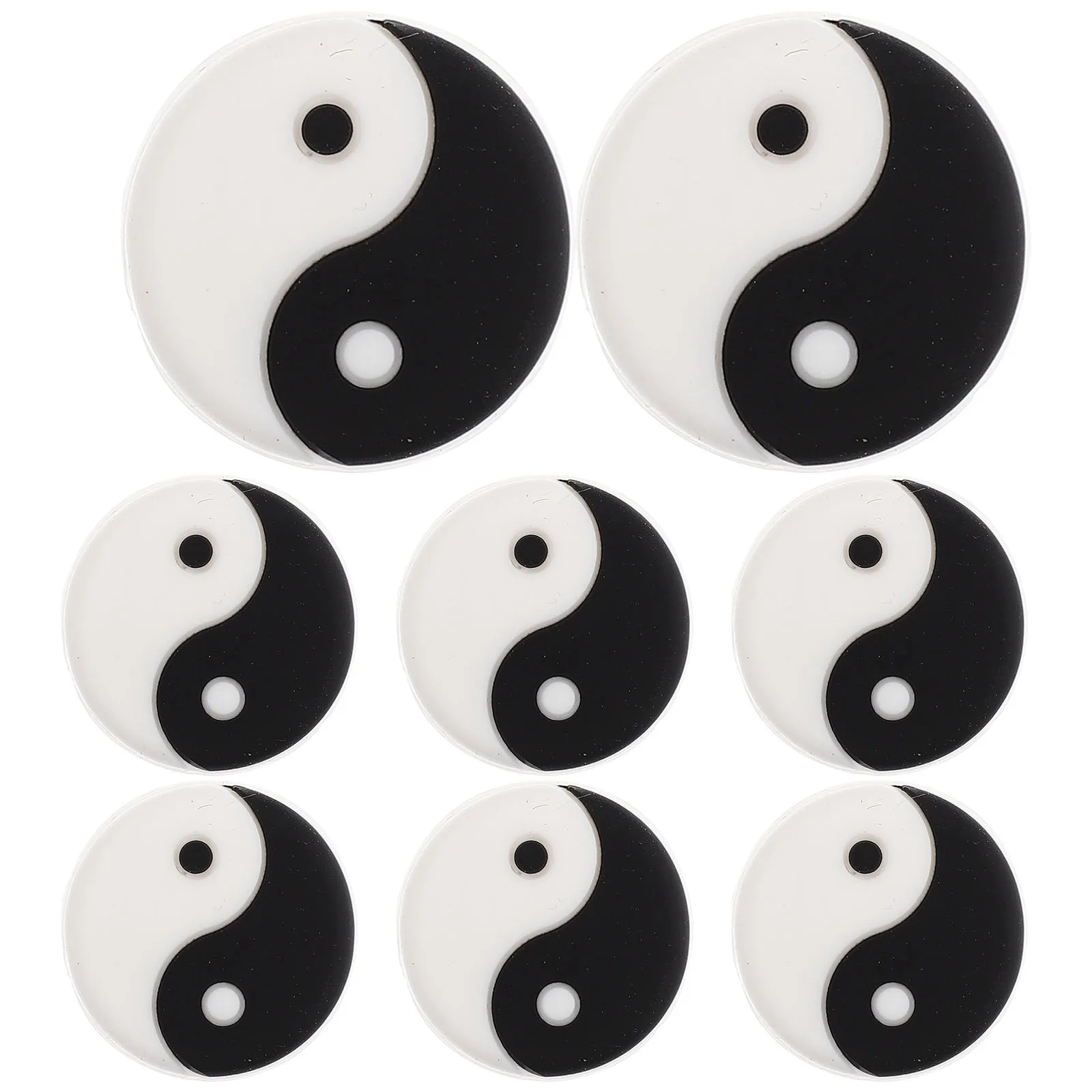 8Pcs Silicone Tennis Racket Shock Absorbers Dampening Insert for Vibration Reduction Reliable Grip Stability Gear