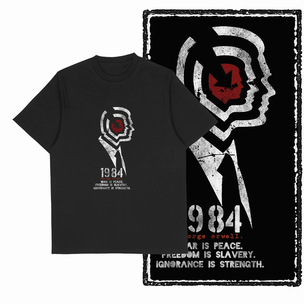 Retro Coolmind 1984 Bedrucktes T-Shirt für Männer und Frauen, Baumwolle, Locker Geschnitten, Lässiges Kurzarm-T-Shirt, Herren-T-Shirts, Sommer-Herrenbekleidung – Detail 16