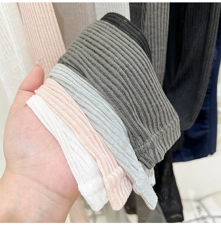 2026 Sommer Neuer Lässiger Stil Transparentes Dünnes Durchsichtiges Überzug-Top Damen T-Shirt V-Ausschnitt Sonnenschutz Langarm T-Shirt – Detail 11