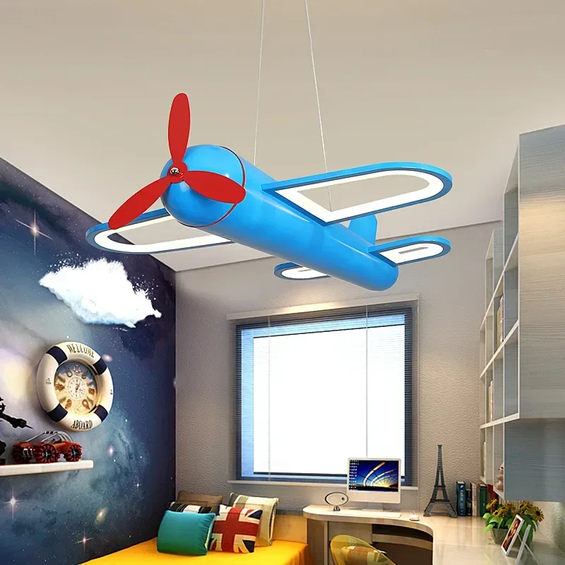 

Modern Led Pendant Lamp For Children's room Bedroom Home Kids Airplane Hanging Ceiling Chandelier decor Light Fixture