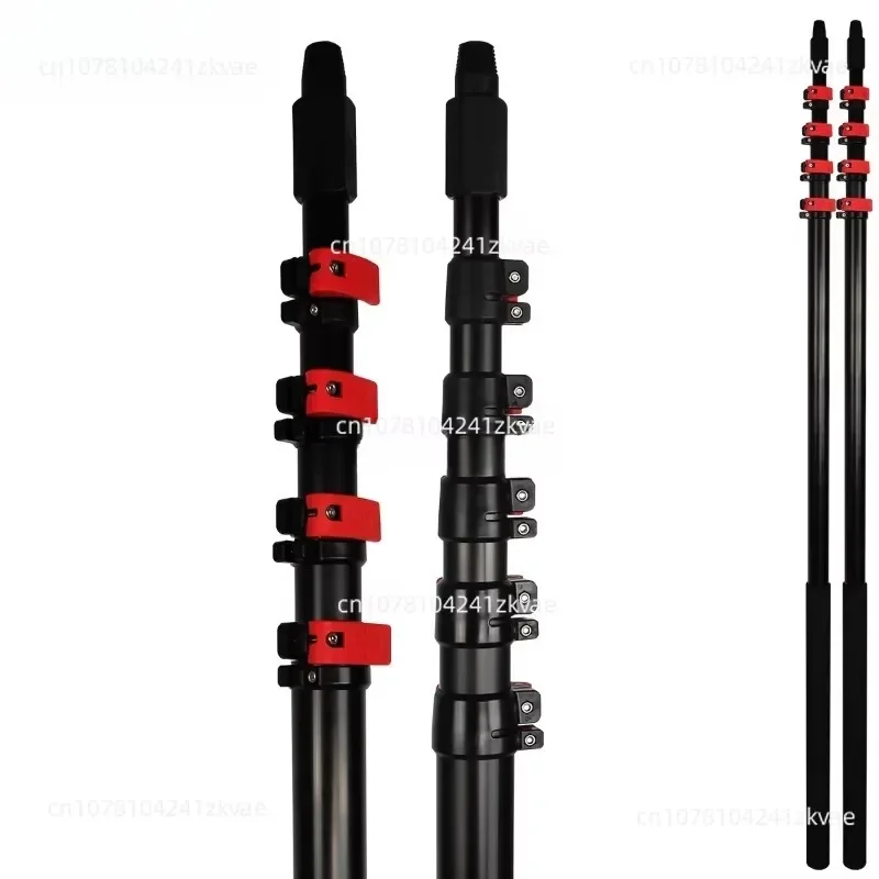 10M Telescopic Rod Aluminum Alloy Multi-Section Super Long Cleaning Exterior Wall Door Shop Poster Advertising Lengthening Bar