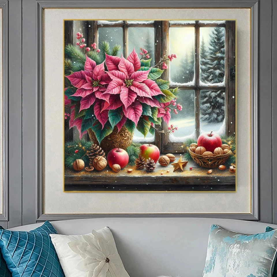 5D DIY Diamond Painting Flower Diamond Embroidery Painting Full Round Square Diamond Mosaic DIY Rhinestones Home Decor Gift