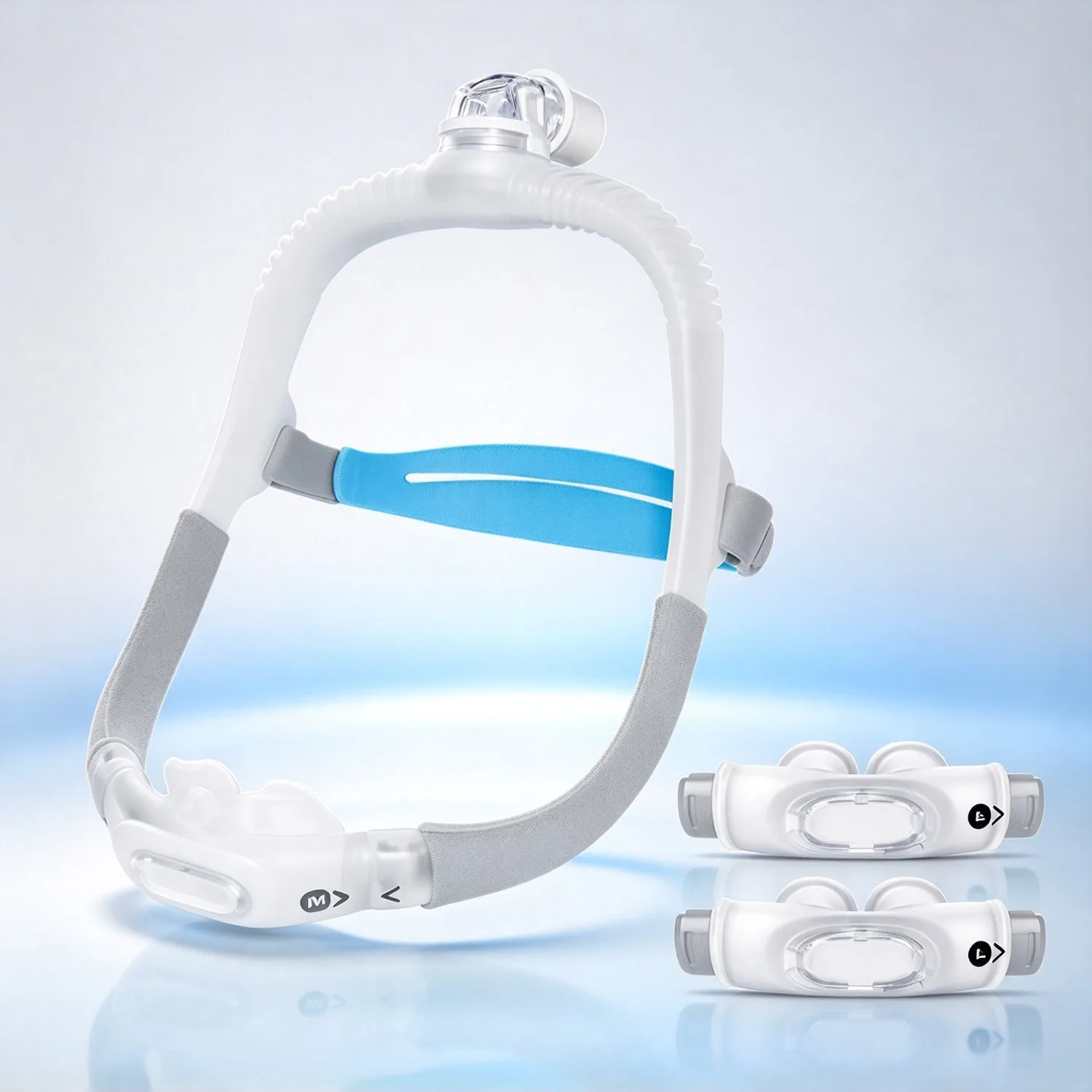 AirFit P30i Compatible CPAP Nasal Mask Set, Nasal Cradle Cushion + Headgear Frame Elbow, S/M/L Size Sleep Ventilator Accessories