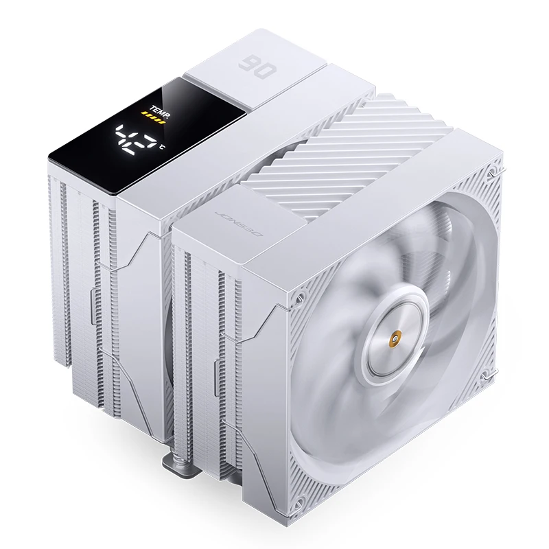 

JONSBO Digital display CPU Cooler Dual-Tower 6 Heat Pipe CC90 CPU Air Cooler 13+12cm Fan For LGA1700 115X 1200 1851 AM4 AM5