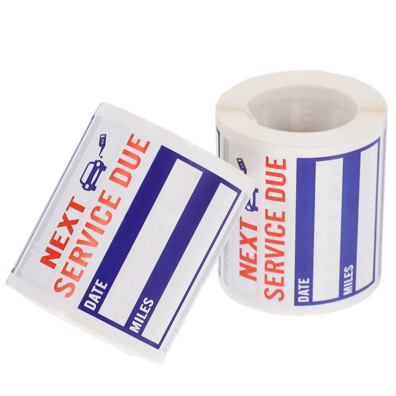

2 Rolls Oil Change Reminder Stickers Waterproof Removable Car Maintenance Service Due Labels Adhesive Auto Decals