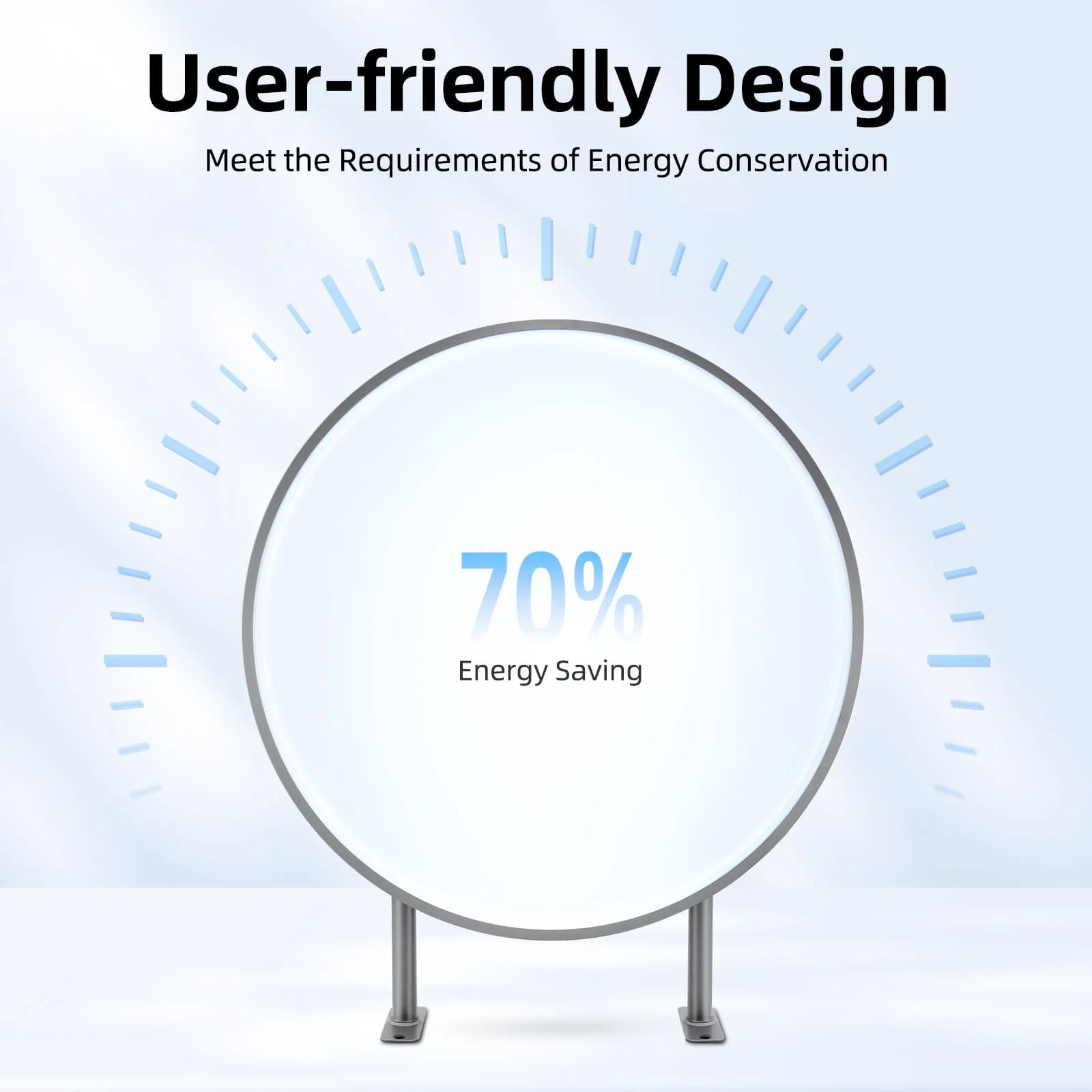 21.25inch LED Double Sided Round Light Box White Light Outdoor-Round-Projecting-Light