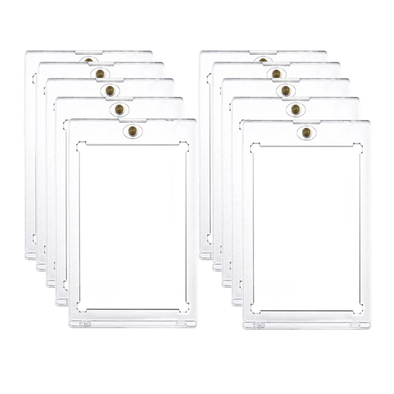 10Pcs 35PT Hard Magnetic Card Holder For Idol Photo Cards Protector Sports Trading Card Toploaders Display Case