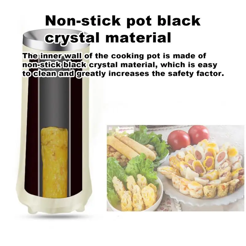 Automatic Eggs Roll Maker Mini Electric Egg Boiler Cup 3D Heating Omelette Breakfast Machine Egg Cooker Sausage Cooking Tools