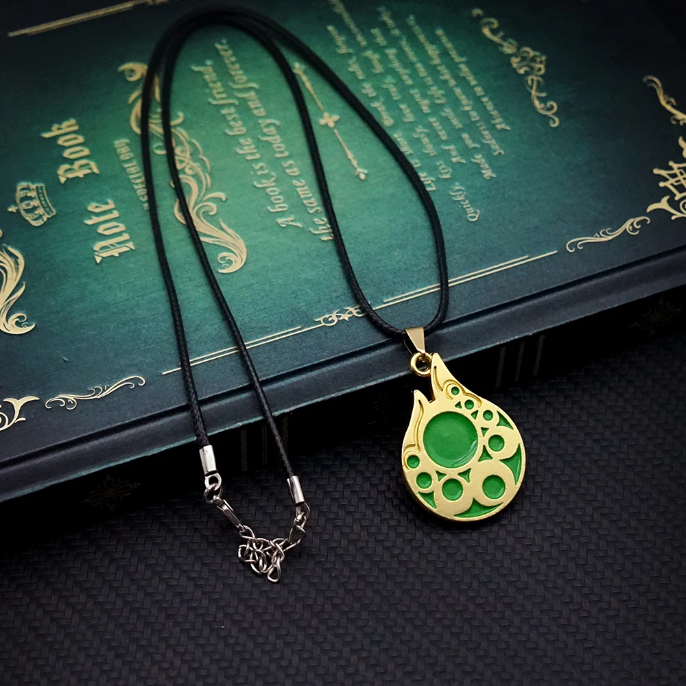 Tears of The Kingdom Heart Canister Necklace Link Heart Blood Necklaces Game Jewelry Pendant Chains Choker Collares Charm