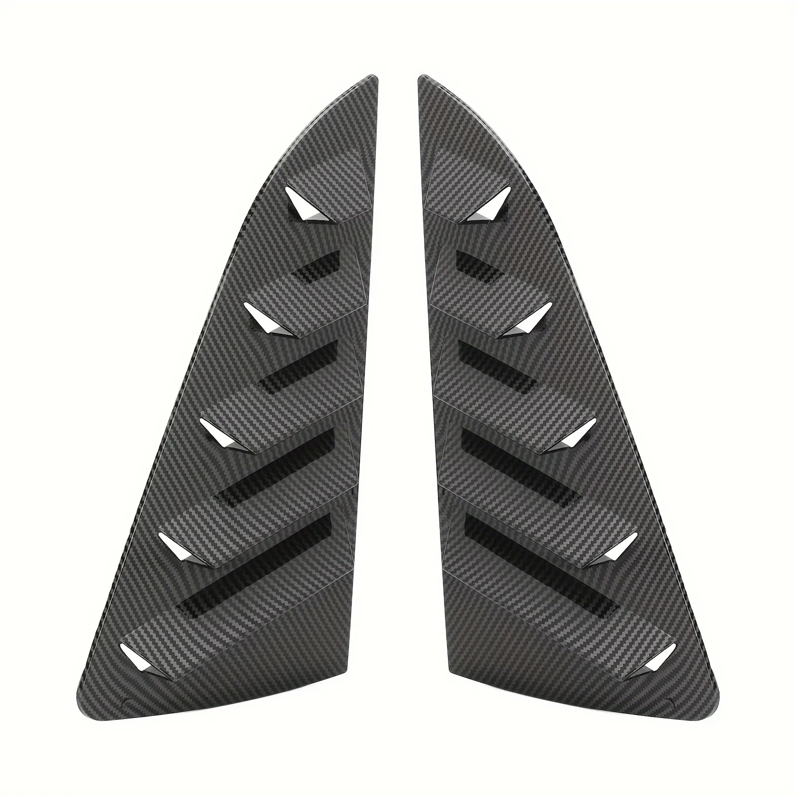 A Pair Quarter Side Window Louvers Scoop Cover Vent Trim For VW Polo 6R 6C 2011 2012 2013 2014 2015 2016 2017 Car Accessories