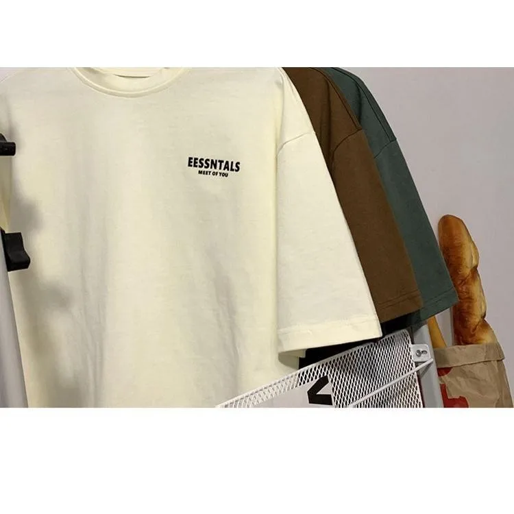 2026 Sommer Herren Oversized T-Shirt mit Buchstabenprint, lässiges, lockeres Rundhals-Shirt, Streetwear-Oberteil für Herren – Detail 9