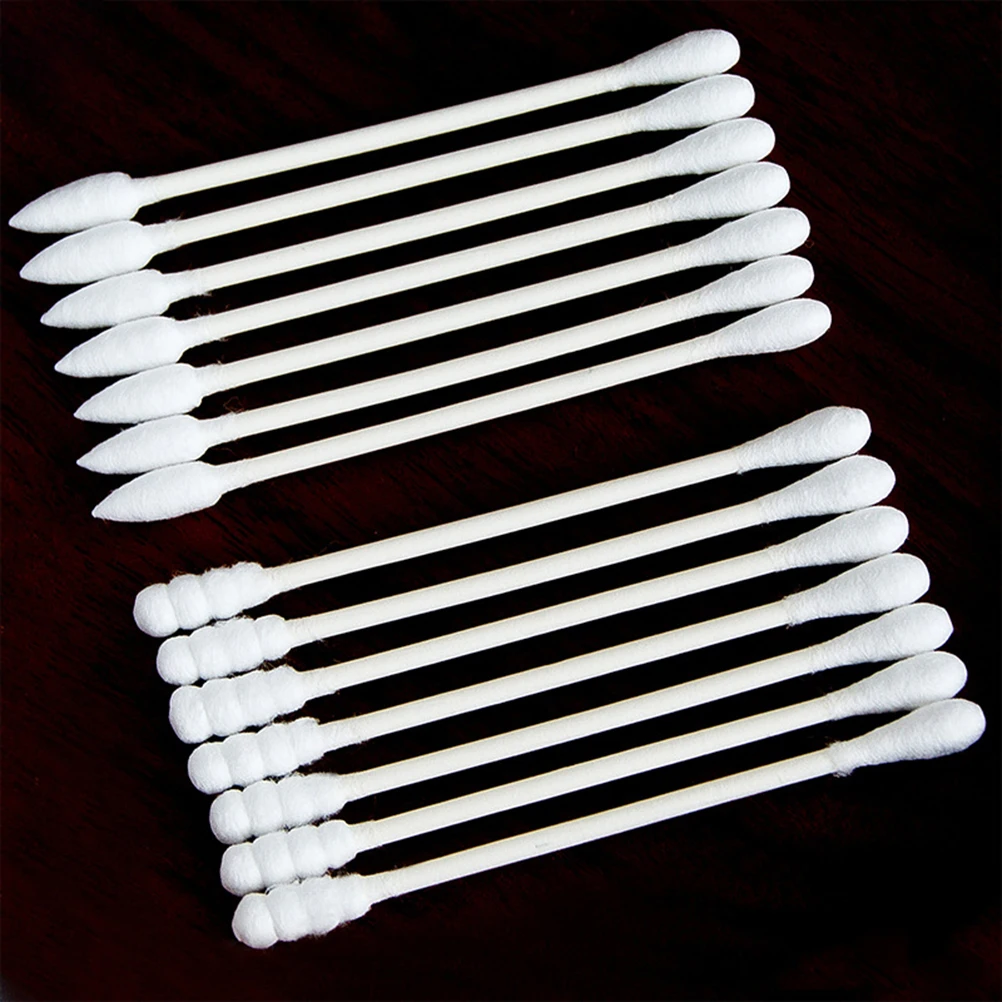 

300 Pcs Cotton Swabs Paper Shaft Set Hygienic Quality Stable Handle Absorbent Safe Face Body Cleaning Travel Handy