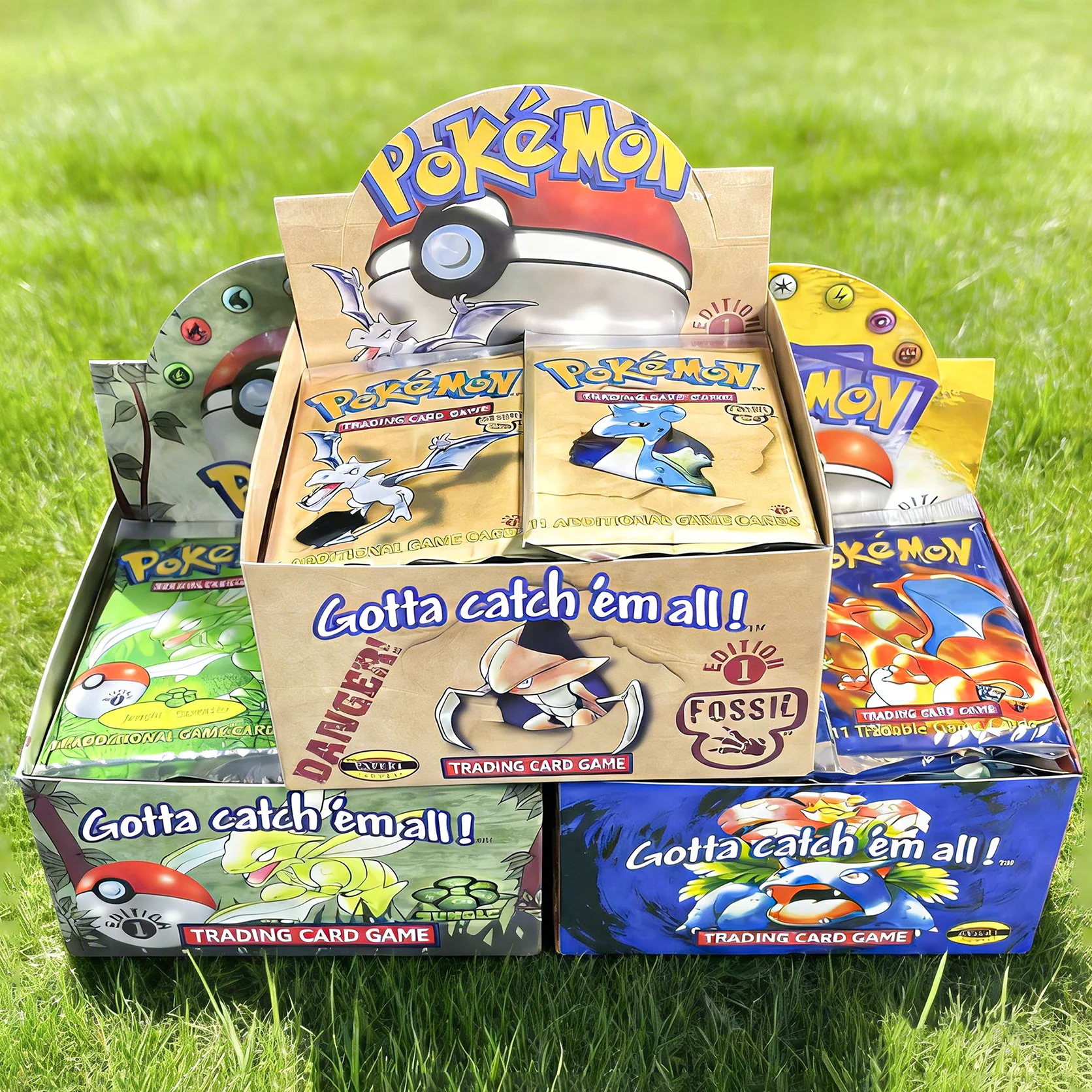 

36Pack/Box Proxy PKM JUNGLE FOSSIL BASE SET1 Booster Box Brand New Sealed Packaging Collect Entertainment Battle Game Cards