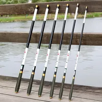 PEOXPE Fishing Rods Carbon Fiber Telescopic Ultralight Stream Hand Carp Freshwater Feeder Pole 2.7/3.6/4.5/5.4/6.3/7.2M Tackle