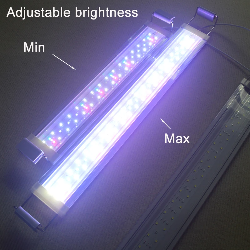 USB-Aquarium-Clipleuchte, dimmbar, farbwechselnd, LED-Aquariumbeleuchtung für Wasserpflanzen, Landschaftsgestaltung und Dekoration mit Timer-Funktion – Detail 6