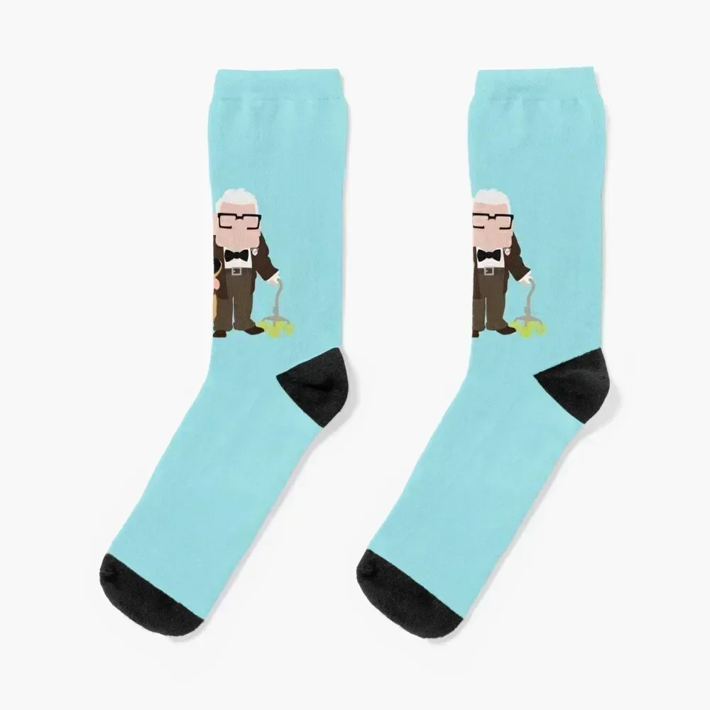 

Old Man and His Loyal Dog Socks crazy hip hop winter thermal Boy Socks Women's