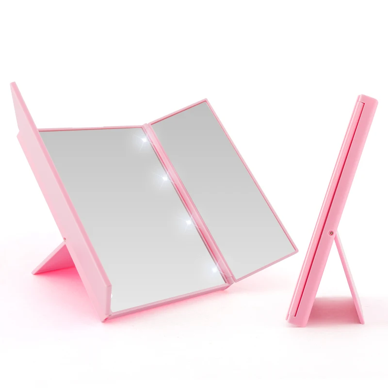 Offer 8 Light Emitting Diode 30% Off Light Emitting Diode Mirror Travel Lighting Desktop Mirror Makeup Mirror Light Portable