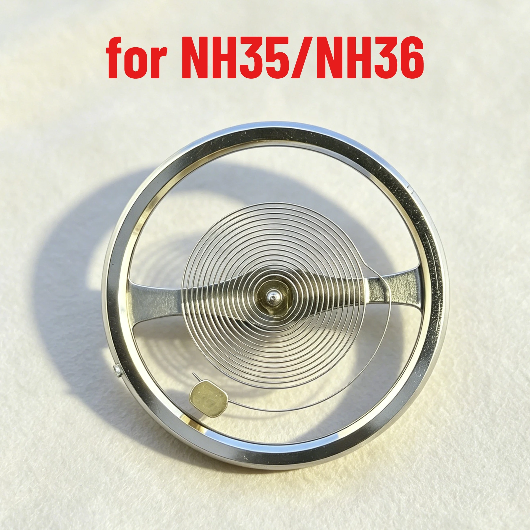 High Precision for NH35/36 Watch Movement Accessories Brand New for NH35/NH36 Balance Wheel White Balance Wheel with Hairspring