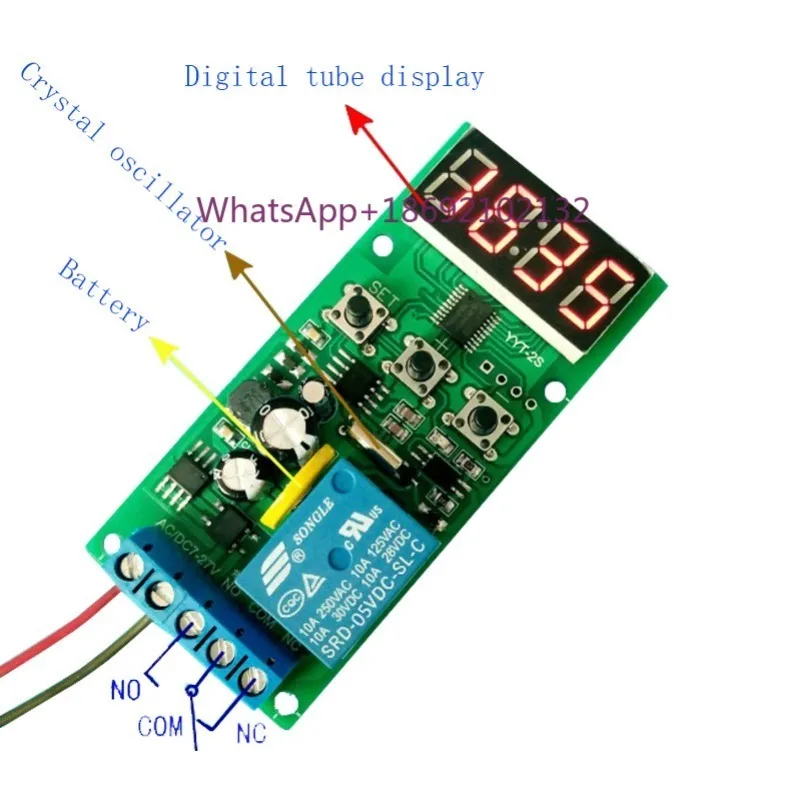 Clock Relay Module / Real-time Timing Switch / Delay Module and Time Synchronization Timing Circuit Board 12V / 24V