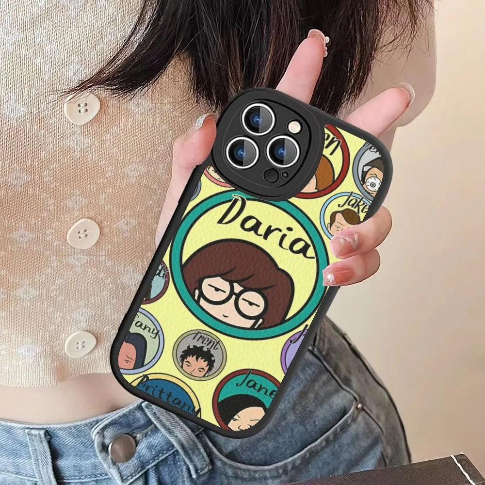 Anime D-Daria Phone Case Hard Leather For iPhone 14 13 12 Mini 11 14 Pro Max Xs X Xr 7 8 Plus Fundas