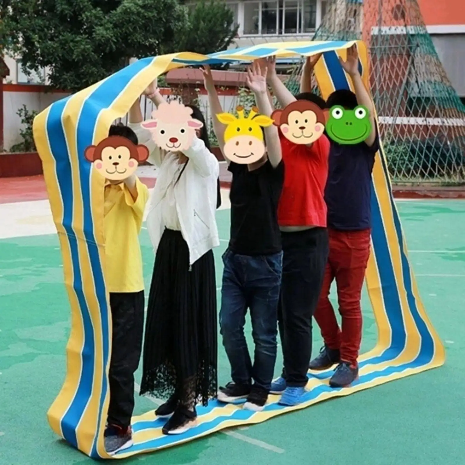 Outdoor Relay Race Rolling Mat Playing Run Mat Field Day Teamwork Building Run Mat for Students Family Birthday