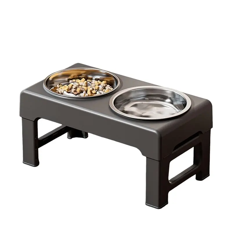

【HOUSEHOLD GOODS】Dog Water Bowl For Indoor Outdoor Home Raised Dog Bowl Elevated Pet Feeder With 3 Heights Adjustable Non-Slip