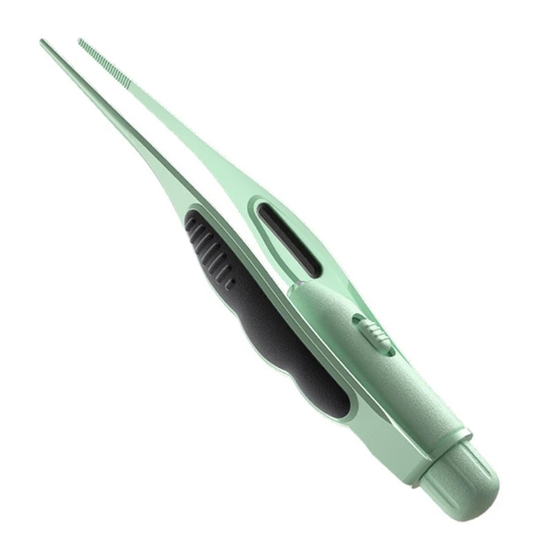Wax Removal Tweezers Anti-Skid Ear Pick Tool with Brightness Light Ear Curette Safety Earwax Cleaning Tool
