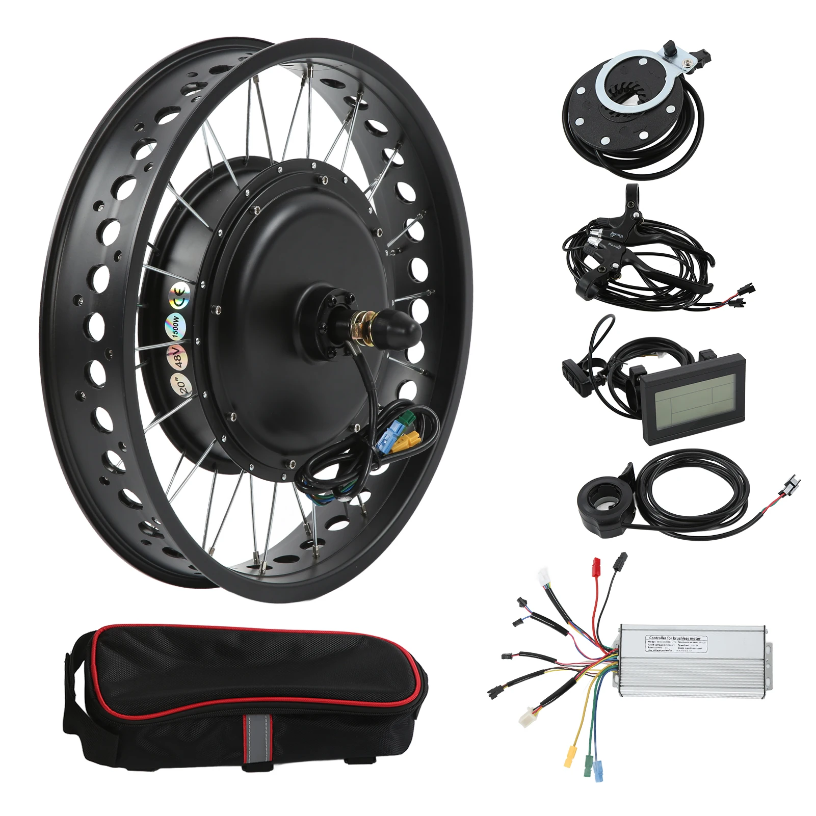 48v 1500w electric bicycle kit Geared Ebike Conversion Kits running as the same speed) * Reverse Yescom 48V 1500W 26-inch Rear