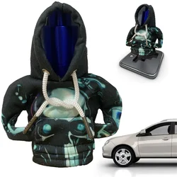 Halloween gift car center console gear shift knob cover skull hoodie car interior handle decoration car interior accessories