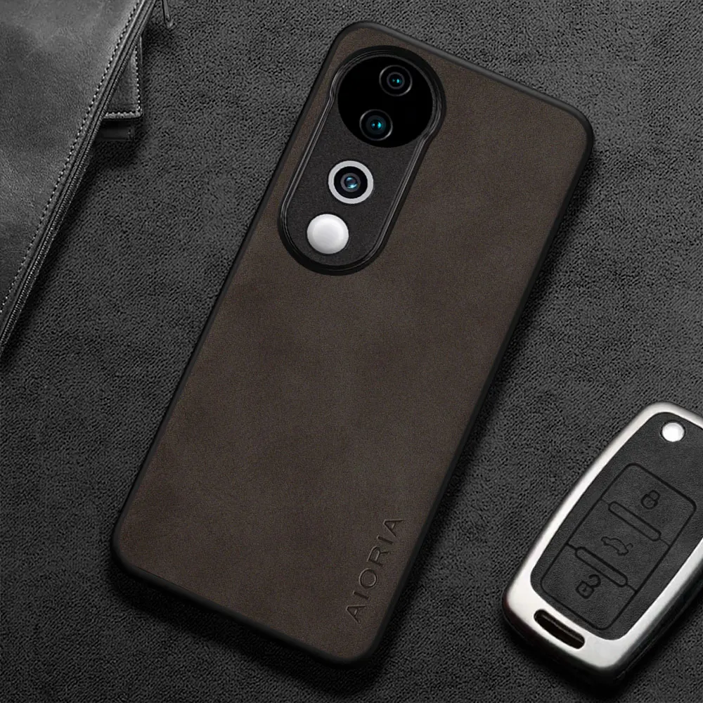 ل Vivo V40 V30 V27 Pro V30E V29E V27E حافظة كابا نمط الأعمال قسط بولي Leather الجلود غطاء الهاتف الرجعية coque funda