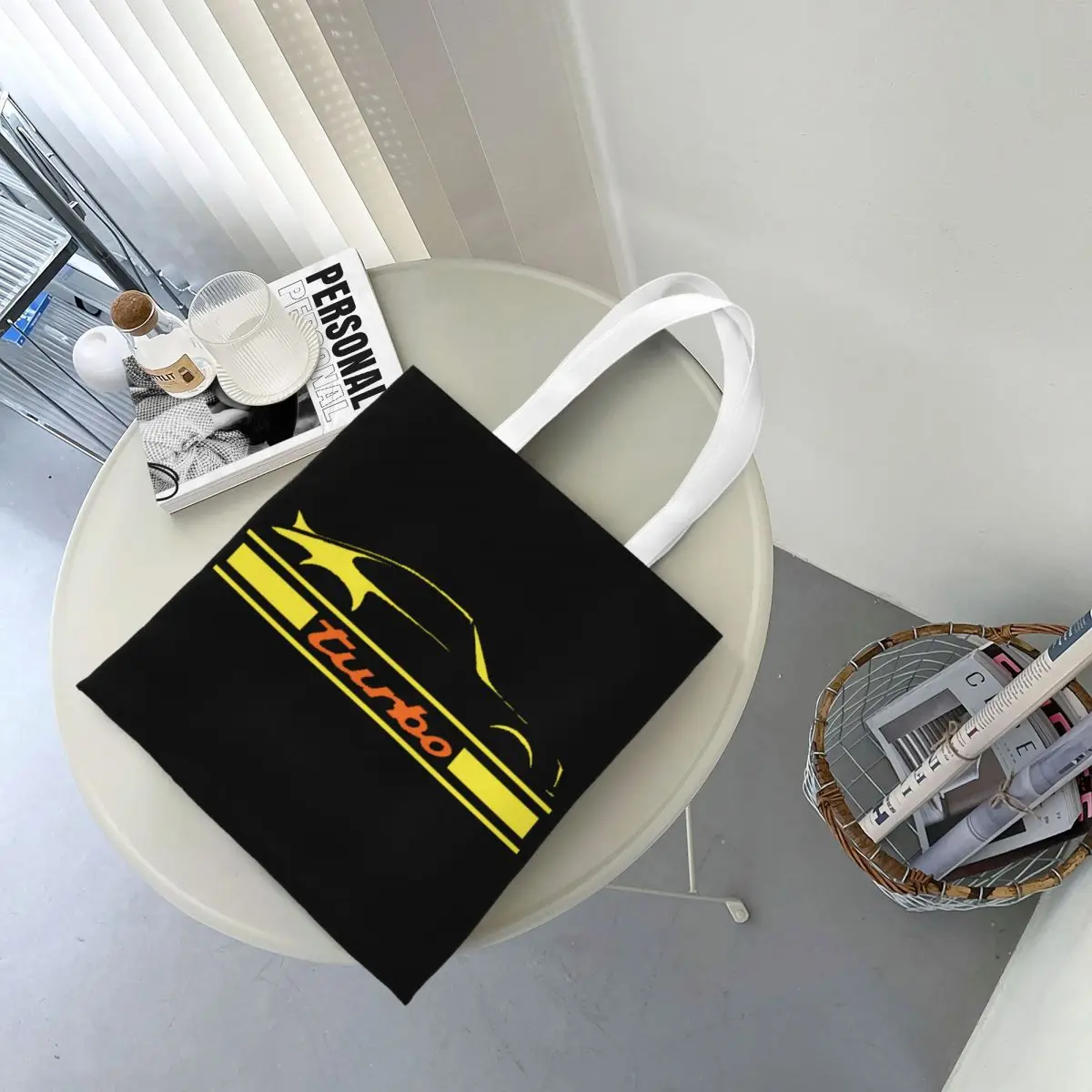

Turbo 911 Shopping Bags Canvas The Tote Bag Folding for Women Shoulder Tote Travel Handbag