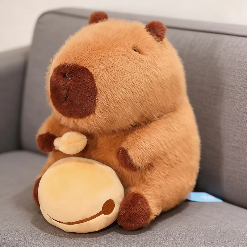 

22cm Capybara Plush Doll Cute Capibara Anime Fluffty Toy Kawaii Plushie Happy Birthday Gift for Girl Friend Soft Stuffed Animals