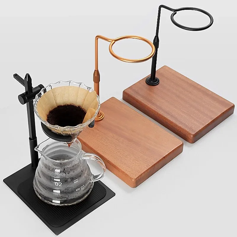 Coffee Hand Brewing Stand V-shaped Filter Cup Filter Rack Hand Brewing Coffee Pot Set Adjustable Stand Barista Accessories