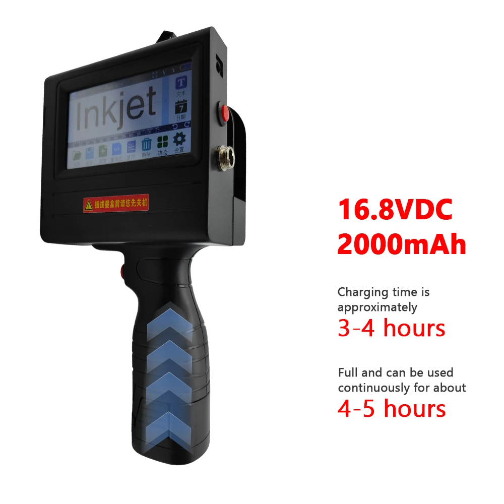 ISO9001 Handheld 600DPI Inkjet Coding Printer Automatic High Precision Date Batch Number Marker Bottles Bags Plastic Cartons
