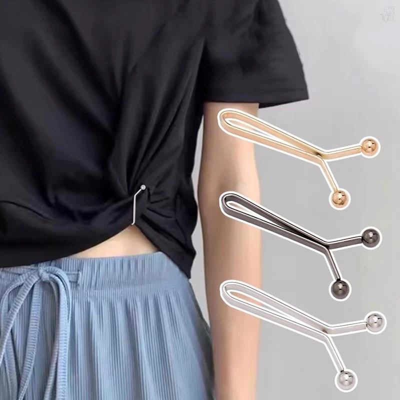 4pcs Invisible Waist Tightening Metal Clip, Adjustable Button Clip, Suitable for Jeans and Clothes, Fashion Accessories