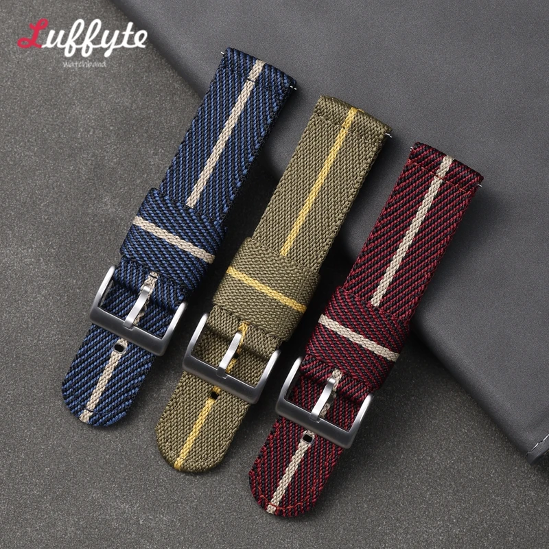 20mm 22mm Nylon Watch Strap Soft Nylon Sport Replacement Band Quick Release Universal Canvas Replacement Bracelet Watchband image 4