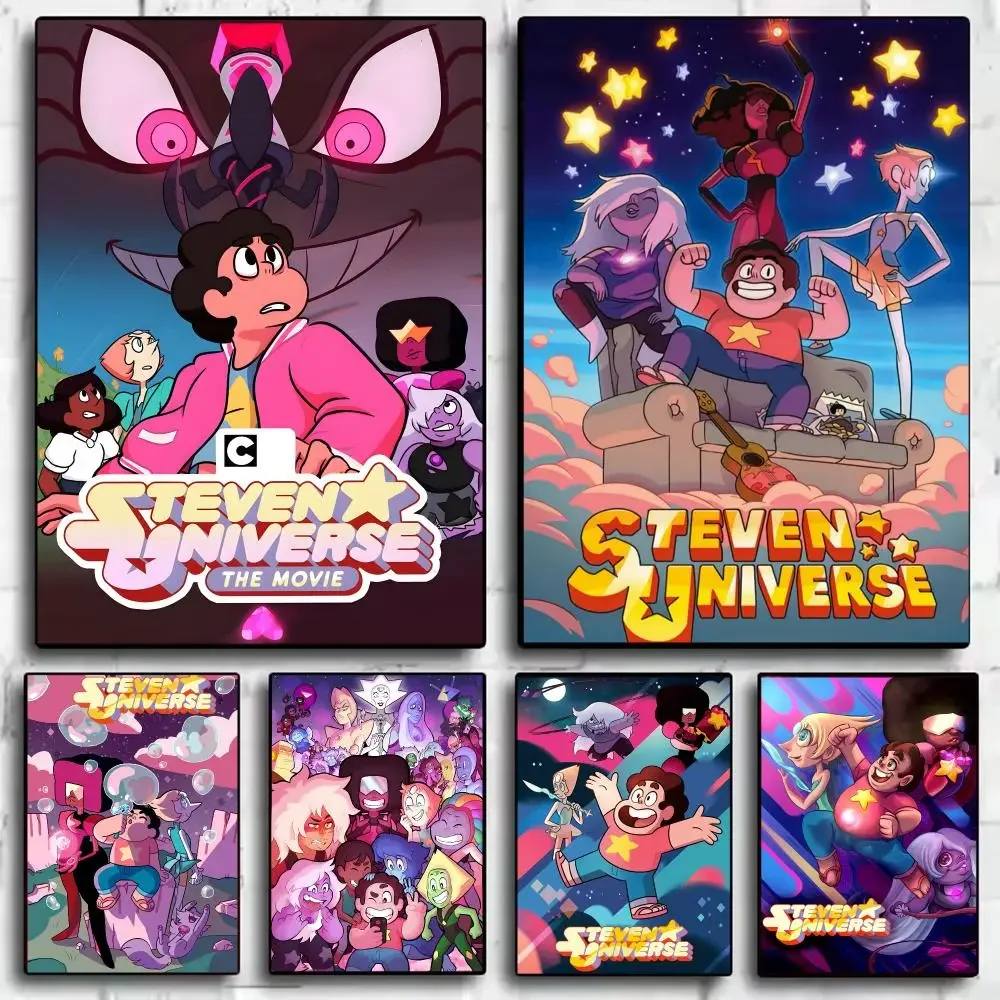 Anime S-Steven Cartoons U-Universe Poster Decorative Wall Sticker Mural Photo Print for Bedroom Living Room Hallway Home Decor