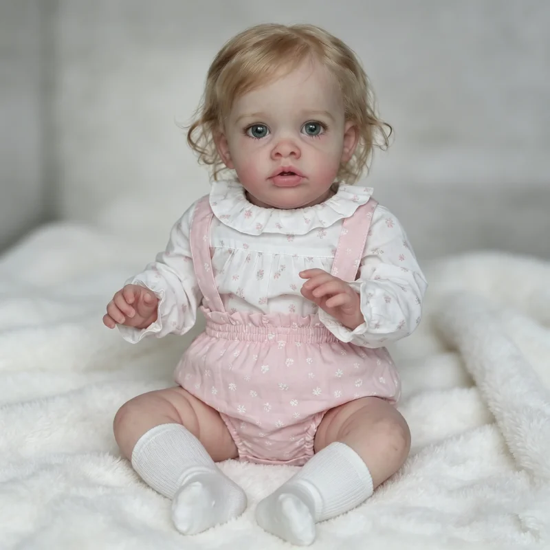 

NPK 50CM Realistic Reborn Benjamin High Quality 3D Painted Visible Veins Skin Real Looking with Hand Root Hair