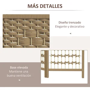 Homcom Folding Environ Divider 240x170 cm Natural Homcom 8 Mejor divisor de cama de ventas - №7