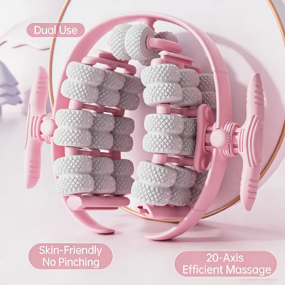 1pcs Massage Roller Relax Roller 40 Wheels,Cellulite Roller Massager Relaxer Circular Leg Clamps Leg Massage for Elbow Legs