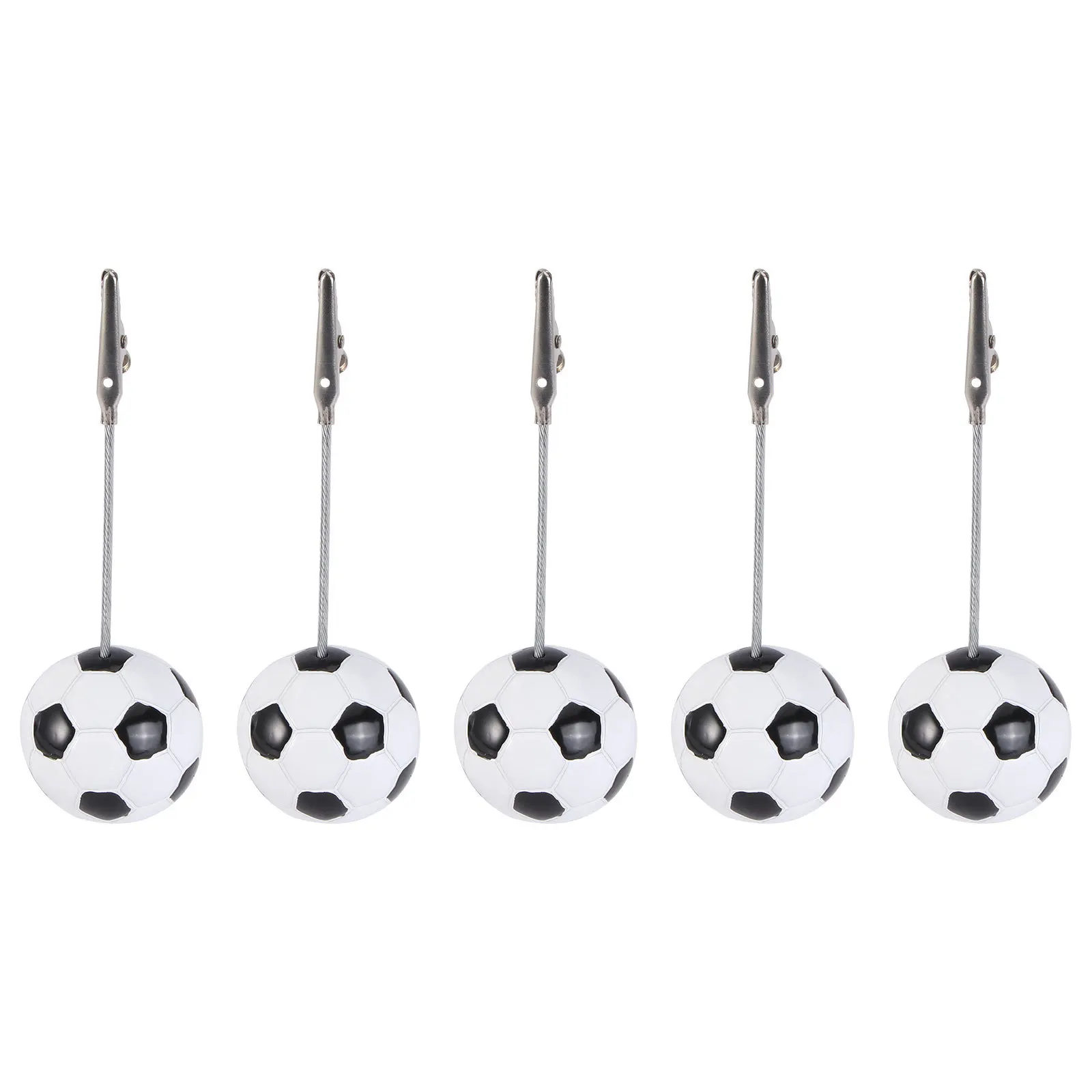 5 قطع من مشابك صور كرة القدم من مادة ممتازة أوتاد صور زخرفية للمكتب المنزلي الإبداعي #4