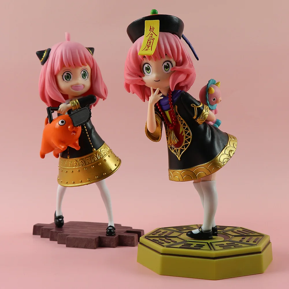 18 ซม.อะนิเมะ Anya Forger COS zombie ยืนท่าทาง Action Figure PVC ของเล่นตุ๊กตาเดสก์ท็อปเครื่องประดับคอลเลกชันของขวัญ