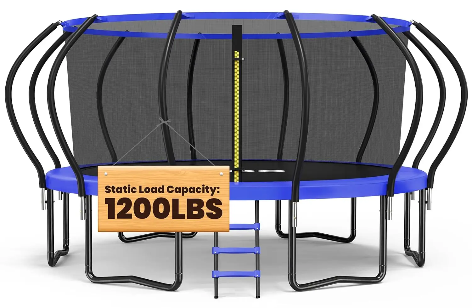 Trampolin mit 1200 LBS Tragkraft, 16 15 14 12 10 8 FT für Kinder und Erwachsene, Outdoor-Gartentrampolin mit Sicherheitsfunktion, Anpassbar