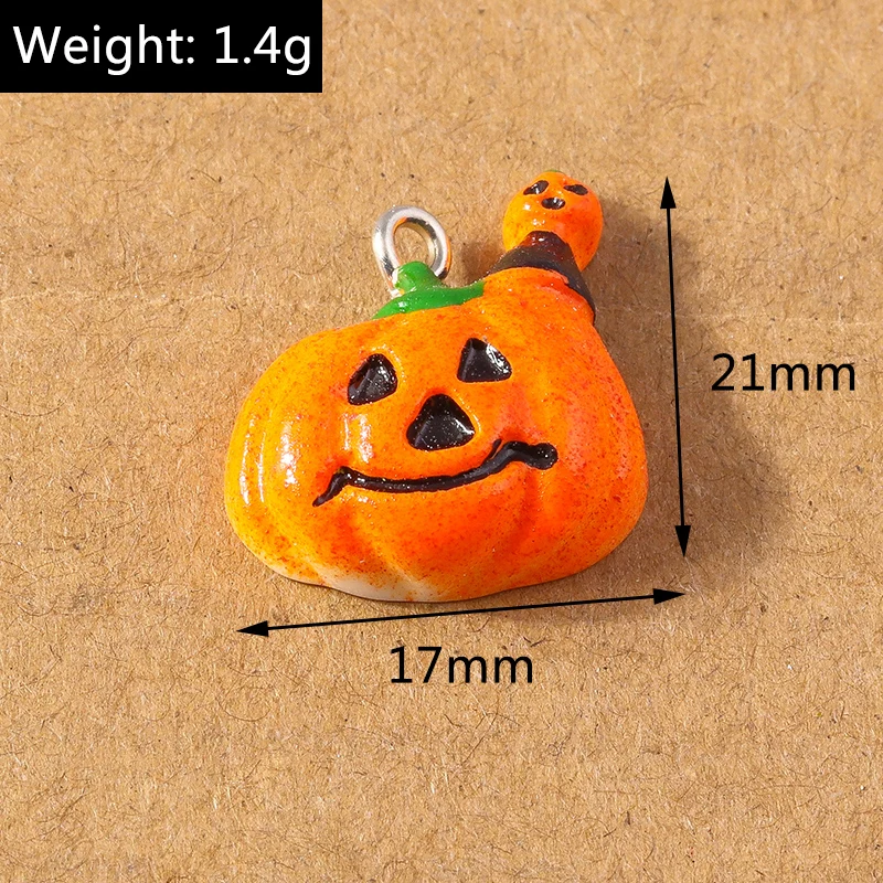 10 teile/los 21*17mm niedlichen Kürbis Charms Anhänger für Schmuck Herstellung Halskette Ohrringe DIY Zubehör liefert – Detail 3
